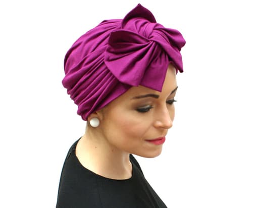 pink hat turban for hair loss
